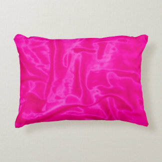Cojín Decorativo Pilar de acento rectangular satinado rosa