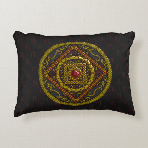 Cojín Decorativo Pilar de acento Scorpio Mandala