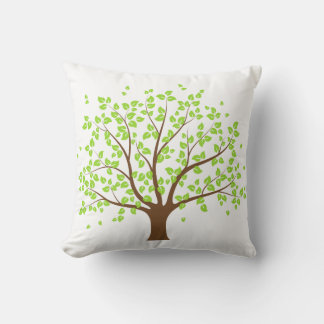 Cojín Decorativo Pilar de árbol verde de verano