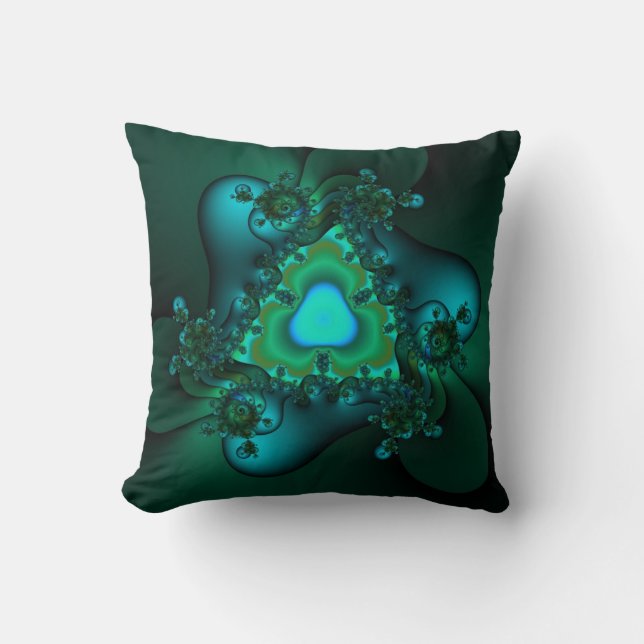 Cojín Decorativo Pilar de arte fractal infinito (Anverso)