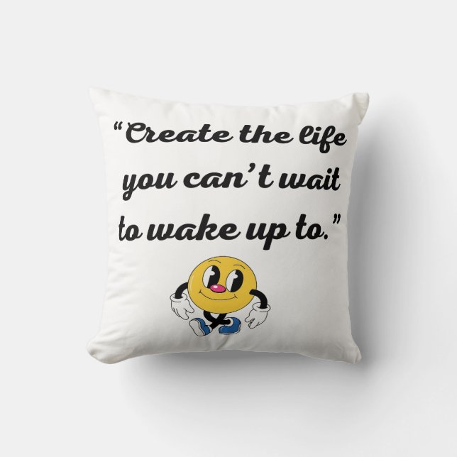 Cojín Decorativo Pilar de arte mínimo cálido (Anverso)