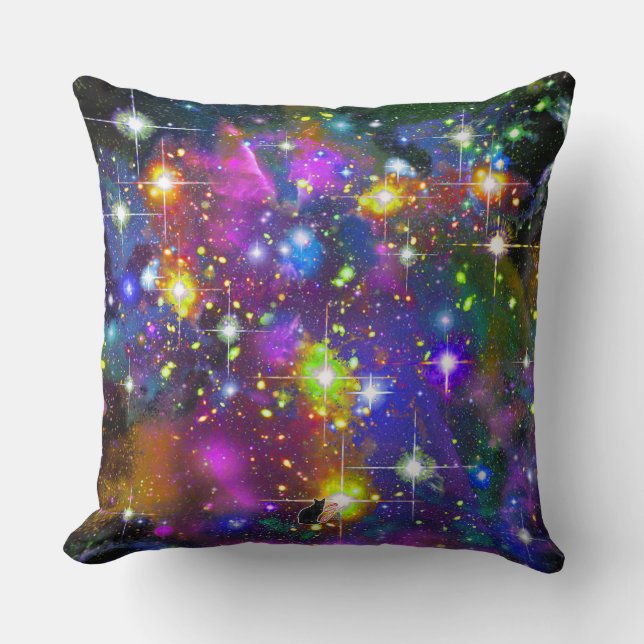 Cojín Decorativo Pilar de campo de estrella resplandeciente (Anverso)