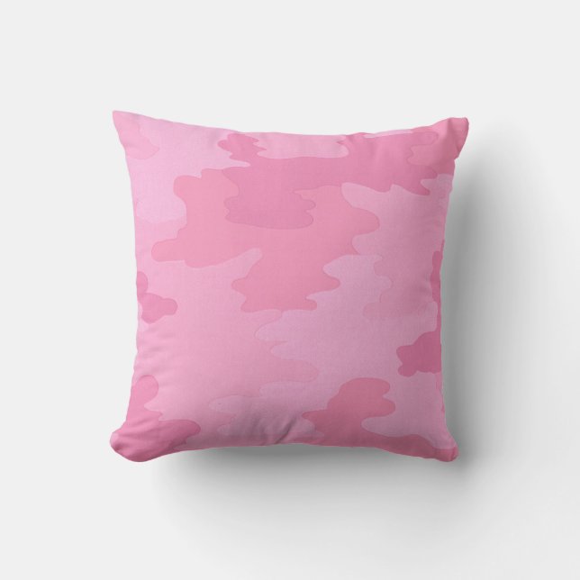 Cojín Decorativo Pilar de camuflaje rosa (Anverso)