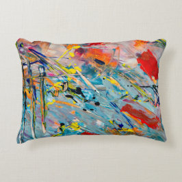 Cojín Decorativo Pilar de color de agua simple