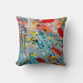 Cojín Decorativo Pilar de color de agua simple