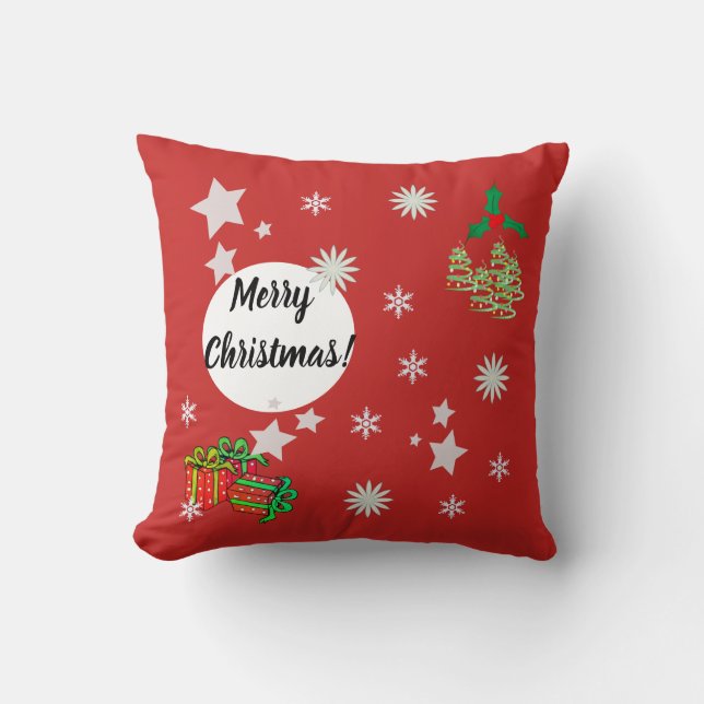 Cojín Decorativo Pilar de decoración navidad (Anverso)
