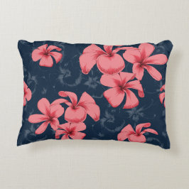 Cojín Decorativo Pilar de diseño de flor rosa