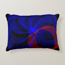 Cojín Decorativo Pilar de énfasis azul giratorio