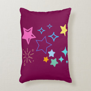 Cojín Decorativo Pilar de énfasis de estrellas