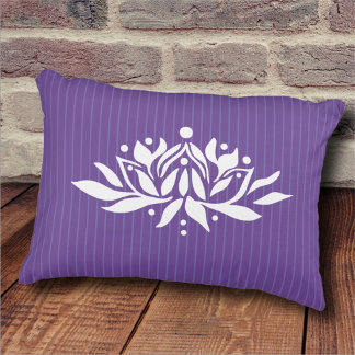 Cojín Decorativo Pilar de énfasis de flor Lotus con floración de pe