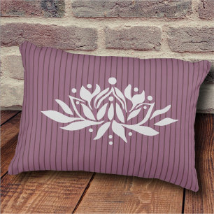 Cojín Decorativo Pilar de énfasis de flor Lotus con floración de pe