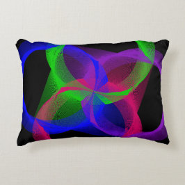 Cojín Decorativo Pilar de énfasis de mezcla geométrica y circular c