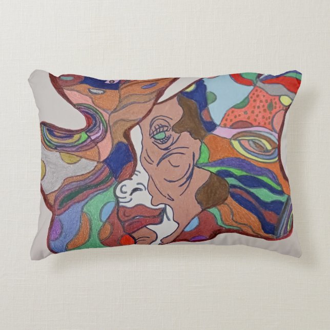 Cojín Decorativo Pilar de énfasis en la hoja de mariposa (Anverso)