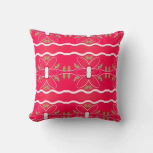 Cojín Decorativo Pilar de énfasis rosa brillante de bonito