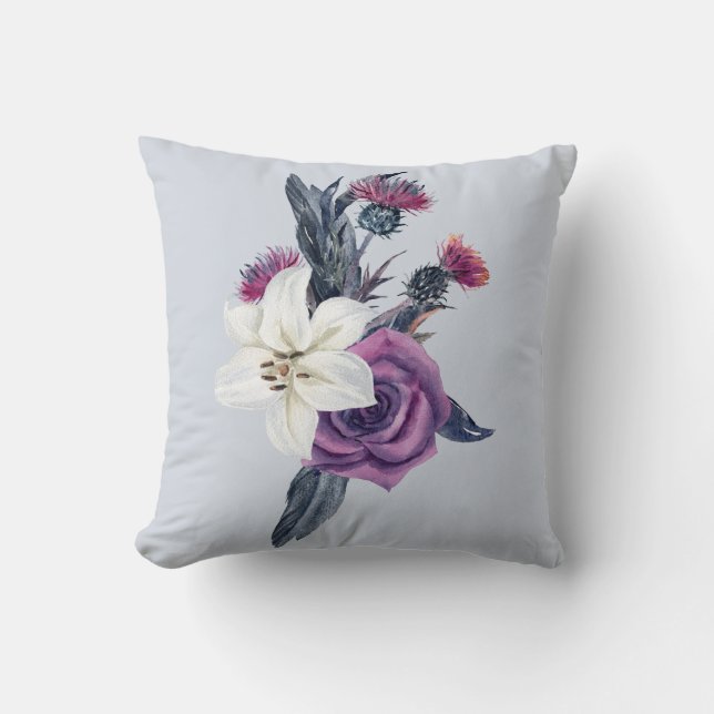 Cojín Decorativo Pilar de flor de piel (Anverso)