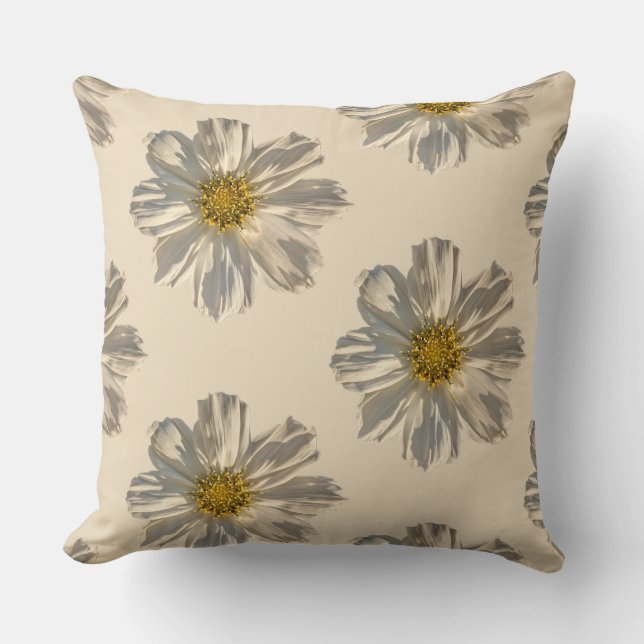 Cojín Decorativo Pilar de flor de química científica (Anverso)