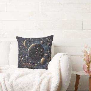 Cojín Decorativo Pilar de galaxia cósmica - Elegancia celeste para