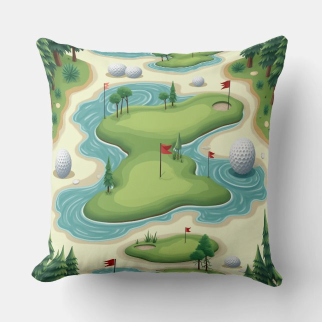 Cojín Decorativo Pilar de golf (Anverso)