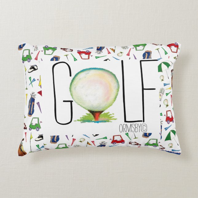 Cojín Decorativo Pilar de golf (Anverso)