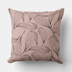Cojín Decorativo Pilar de hoja inverso del tapo rosado