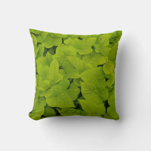 Cojín Decorativo Pilar de hojas de Chartreuse reversibles