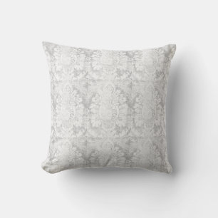 Cojín Decorativo Pilar de impresión blanca de invierno