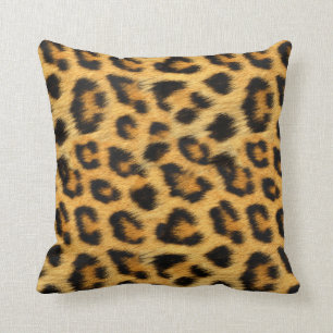 Cojín Decorativo Pilar de impresión de textura de leopardo natural
