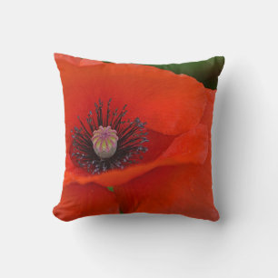 Cojín Decorativo Pilar de la amapola roja