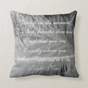 Cojín Decorativo Pilar de la cita inspiradora