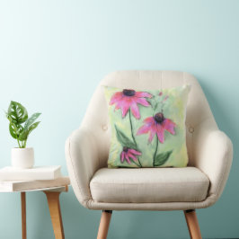 Cojín Decorativo Pilar de la flor del cono púrpura