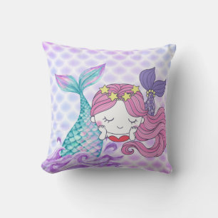 Cojín Decorativo Pilar de lanzamiento de sirena