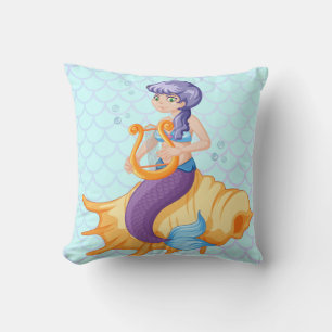 Cojín Decorativo Pilar de lanzamiento de sirena