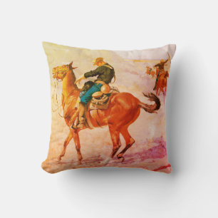 Cojín Decorativo Pilar de lanzamiento de vaquero