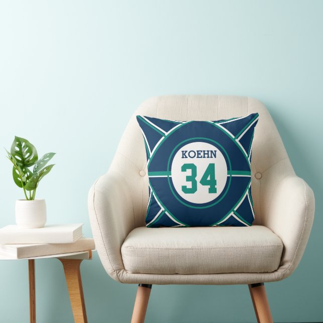 Cojín Decorativo Pilar de lanzamiento inspirado en el béisbol (Silla)