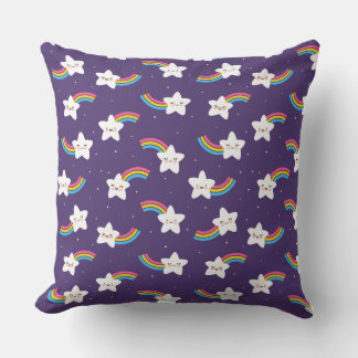 Cojín Decorativo Pilar de las estrellas del arcoiris