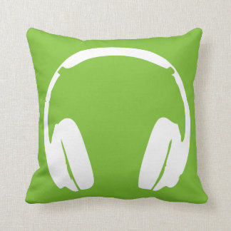 Cojín Decorativo Pilar de los auriculares (verde/blanco)