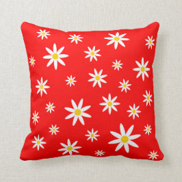 Cojín Decorativo Pilar de margarita roja