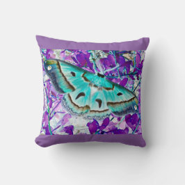Cojín Decorativo Pilar de mariposa de lavanda