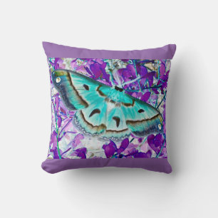 Cojín Decorativo Pilar de mariposa de lavanda