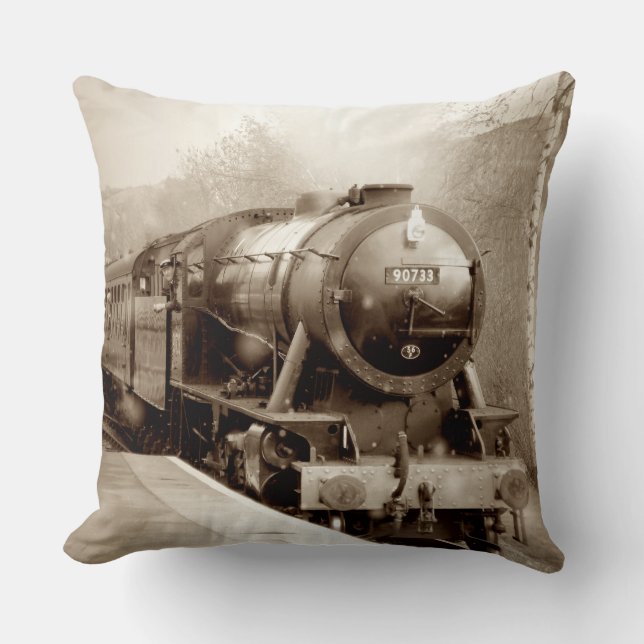 Cojín Decorativo Pilar de opciones de imagen de Train 21-22 (Anverso)