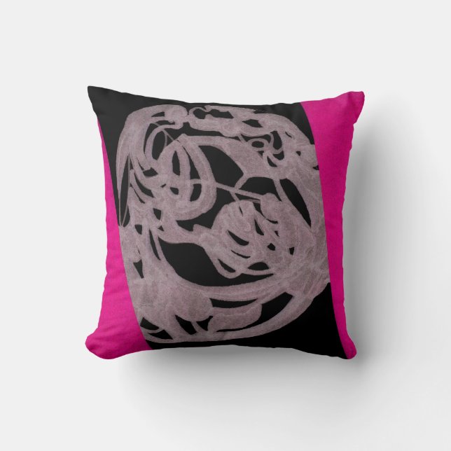 Cojín Decorativo Pilar de origen rosa (Anverso)