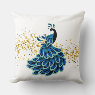 Cojín Decorativo Pilar de pavo real de vacaciones