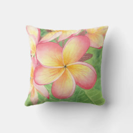 Cojín Decorativo Pilar de pintura de Plumeria