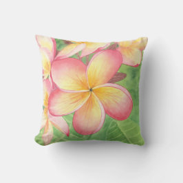 Cojín Decorativo Pilar de pintura de Plumeria