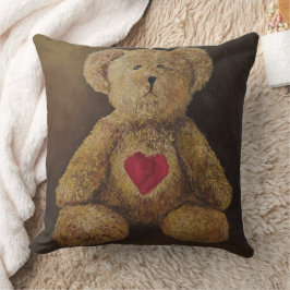 Cojín Decorativo Pilar de pintura de vida de osito de peluche
