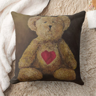 Cojín Decorativo Pilar de pintura de vida de osito de peluche