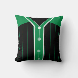 Cojín Decorativo Pilar de plantilla de nombre y número de Jersey de