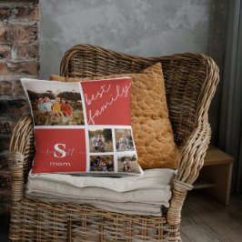 Cojín Decorativo Pilar de presupuesto familiar y foto familiar