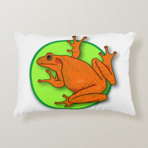 Cojín Decorativo Pilar de rana Naranja