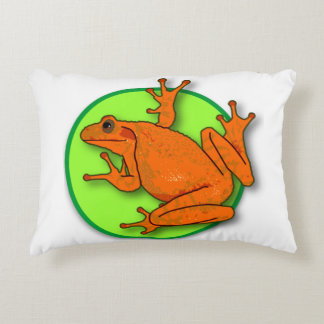 Cojín Decorativo Pilar de rana Naranja